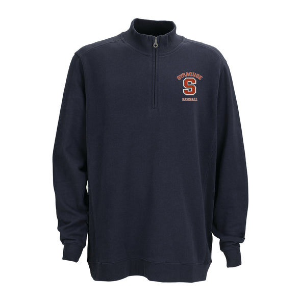 Vansport Syracuse Baseball Premium Cotton 1/4 Zip Fleece Pullover