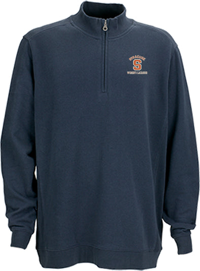 Vansport Syracuse Women's Lacrosse Premium Cotton 1/4 Zip Fleece Pullover