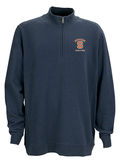 Vansport Syracuse Track & Field Premium Cotton 1/4 Zip Fleece Pullover