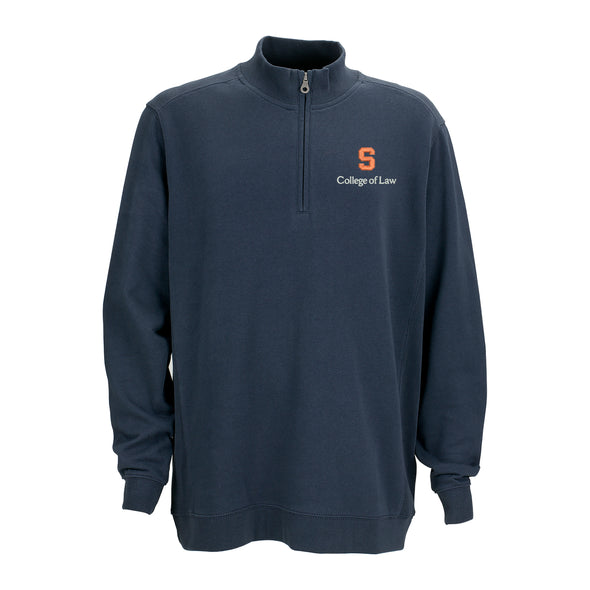 Vansport Syracuse College of Law Premium Cotton 1/4 Zip Fleece Pullover