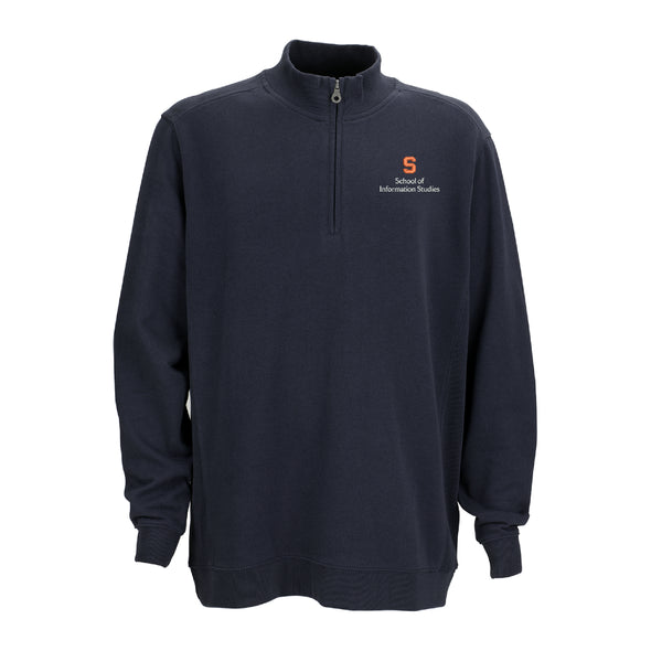 Vansport Syracuse School of Information Studies Premium Cotton 1/4 Zip Fleece Pullover