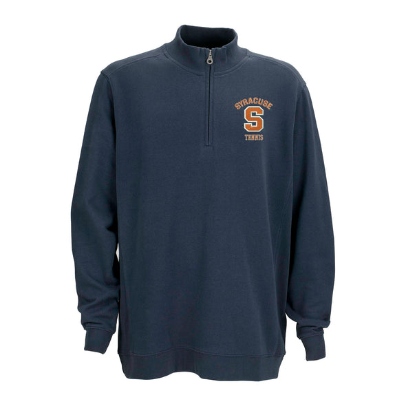 Vansport Syracuse Tennis Premium Cotton 1/4 Zip Fleece Pullover