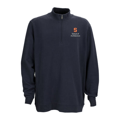 Vansport Syracuse School of Architecture Premium Cotton 1/4 Zip Fleece Pullover