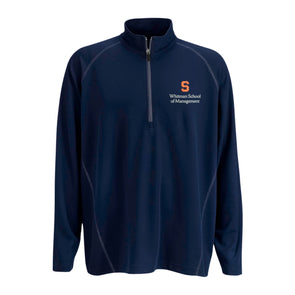 Vansport Syracuse Whitman School of Management Twill Knit 1/4 Zip Pullover