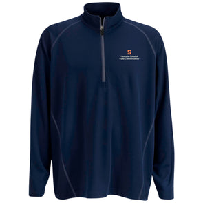 Vansport Syracuse Newhouse School of Public Communications Twill Knit 1/4 Zip Pullover