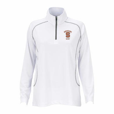 Vansport Ladies Syracuse Rugby Twill Knit 1/4 Zip Pullover