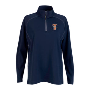 Vansport Ladies Syracuse Crew Twill Knit 1/4 Zip Pullover