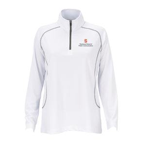 Vansport Ladies Syracuse Newhouse School of Public Communications Twill Knit 1/4 Pullover