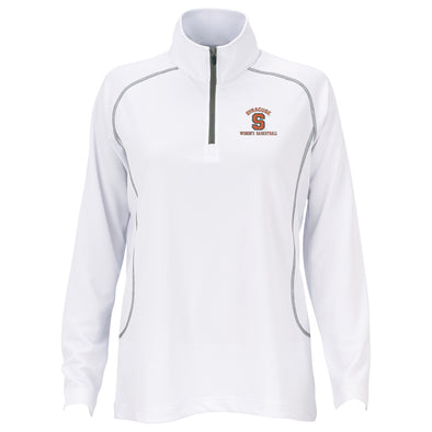 Vansport Ladies Syracuse Women's Basketball Twill Knit 1/4 Pullover