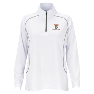 Vansport Ladies Syracuse Swimming & Diving Twill Knit 1/4 Pullover