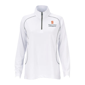 Vansport Ladies Syracuse Whitman School of Management Twill Knit 1/4 Pullover