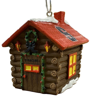 Forever Collectibles Syracuse Log Cabin Ornament