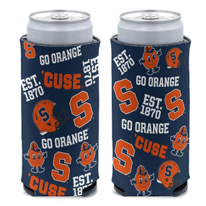 Wincraft Syracuse Scatterprint 12oz Slim Can Cooler