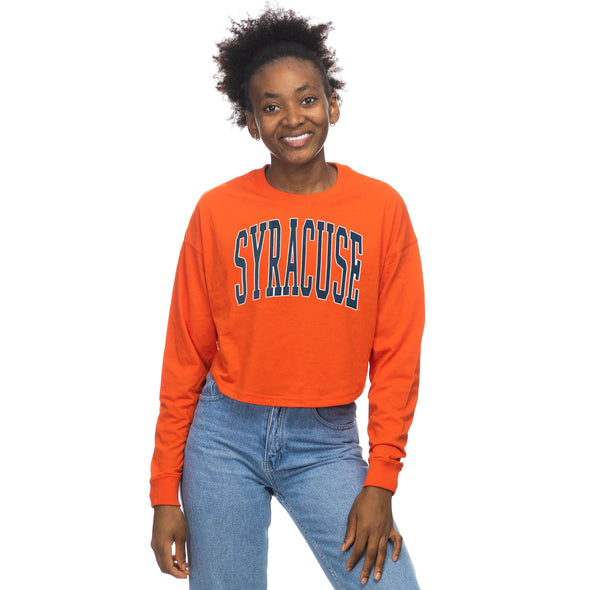 Zoozatz Women's Syracuse Crop Long Sleeve