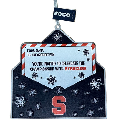 Forever Collectibles Syracuse Championship Invitation Ornament