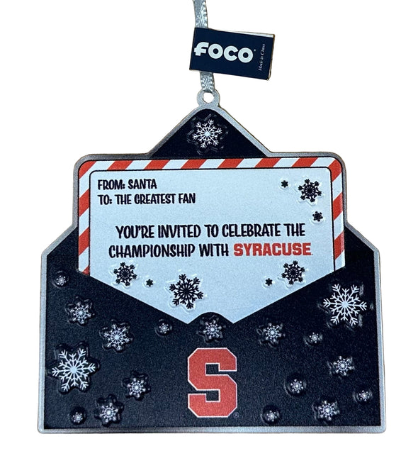 Forever Collectibles Syracuse Championship Invitation Ornament