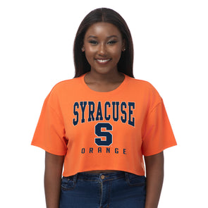 Zoozatz Women's Syracuse Boxy Crop Top