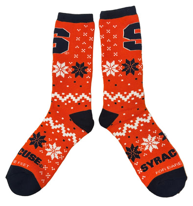 Bare Feet Syracuse Team Sweater Holiday Socks