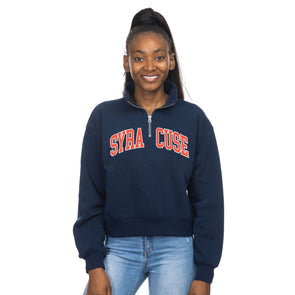 Zoozatz Women's Syracuse Cropped 1/4 Zip