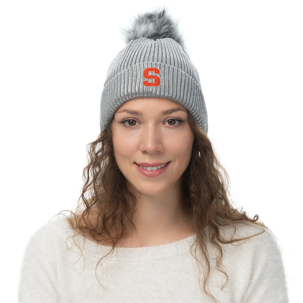 Zoozatz Women's Syracuse Shine Pom Beanie