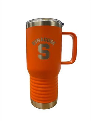 RFSJ Syracuse Powder Coated Stainless Steel Laser Etched Tumbler with Handle