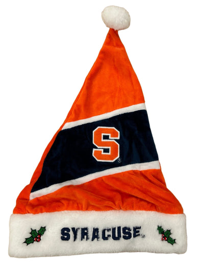 Forever Collectibles Syracuse Embroidered Santa Hat
