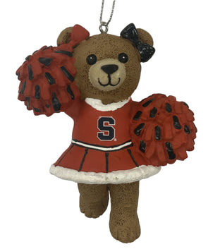 Forever Collectibles Syracuse Cheerleader Bear Ornament