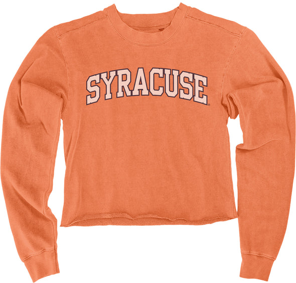 Blue '84 Women's Syracuse Cropped Ringspun Fleece Crew