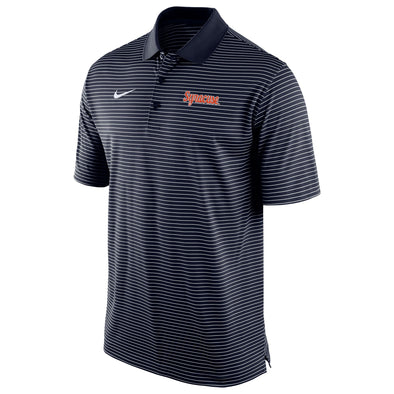 Nike Syracuse Script Stadium Striped Polo