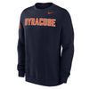 Nike Syracuse Tackle Twill Fleece Club Crew Neck Sweatshirt