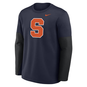Nike Syracuse Therma-FIT Coaches Fleece Crew Neck Sweatshirt