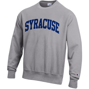 Champion 1 Color Heavyweight Reverse Weave Syracuse Twill Crew Neck Sweatshirt