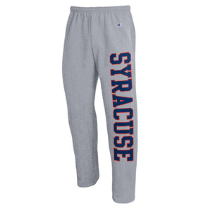 Champion Syracuse Powerblend Open Bottom Sweatpants