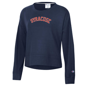 Champion Women's Syracuse Sueded Cropped Crew
