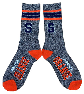 Bare Feet Syracuse Orange Marbled Sock