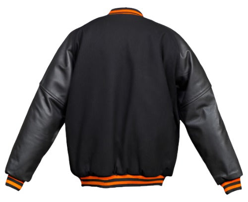 Maverick Awards Syracuse Leather Varsity Jacket