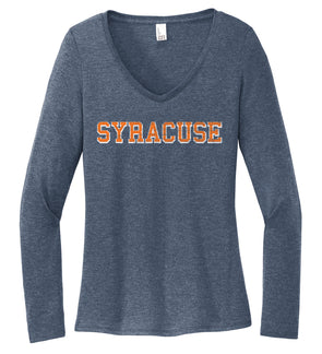 District Women’s Syracuse Perfect Tri-blend V-Neck Long Sleeve