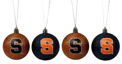 Forever Collectibles Syracuse 4-Pack Glitter Ball Ornament