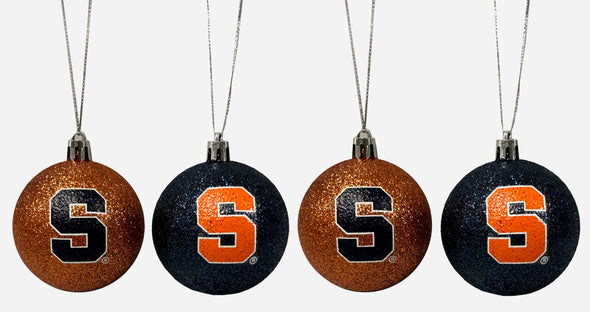 Forever Collectibles Syracuse 4-Pack Glitter Ball Ornament
