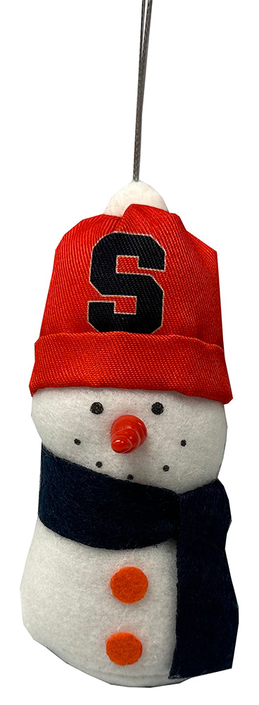 Forever Collectibles Syracuse Plush Snowman Ornament