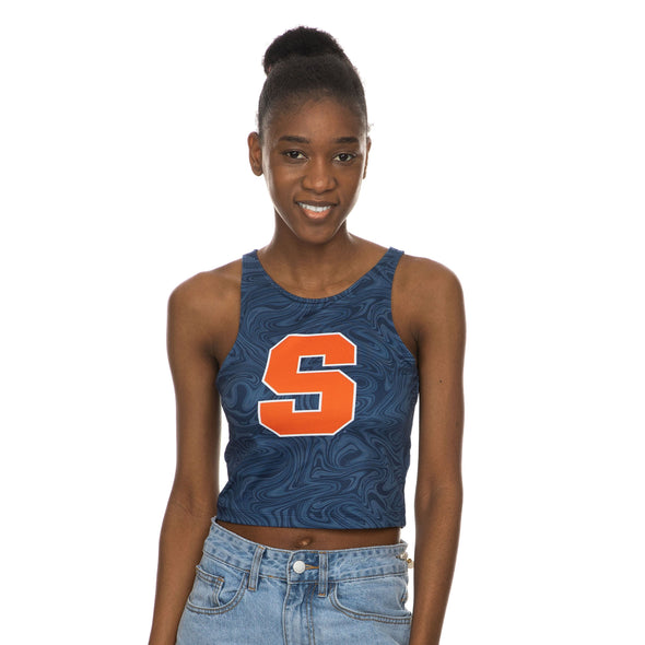 Zoozatz Women's Syracuse Block S First Down Tank