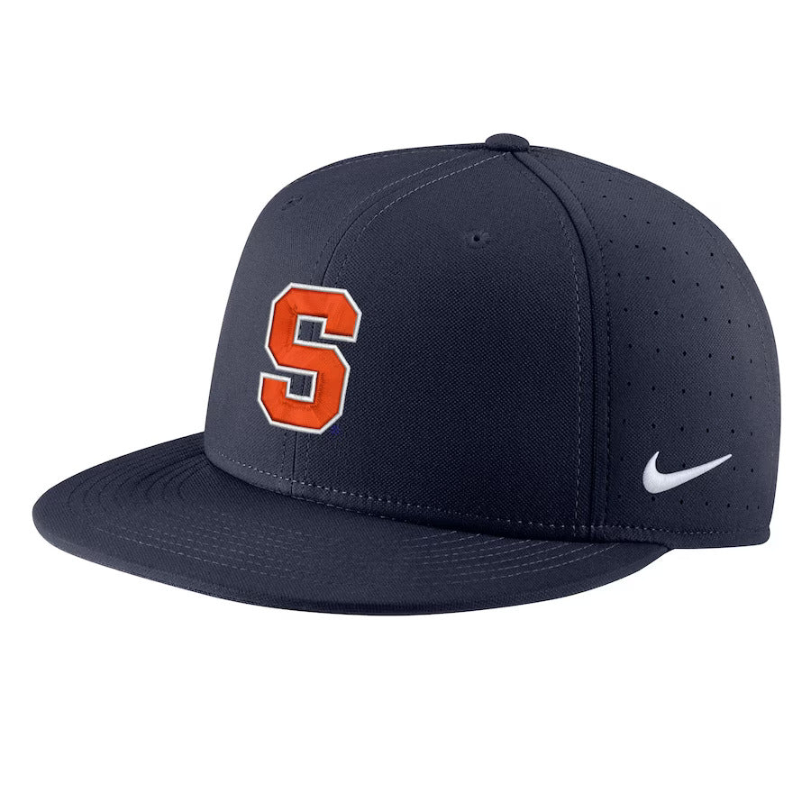 Nike Men's Syracuse Orange Aero True Baseball Fitted Hat - Blue - 7 1/4 Each