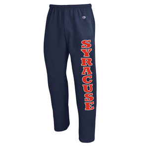 Champion Syracuse Powerblend Open Bottom Sweatpants