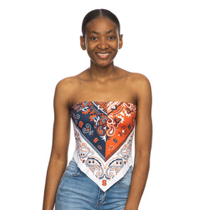 Zoozatz Women's Syracuse Paisley Tie Back Bandeau