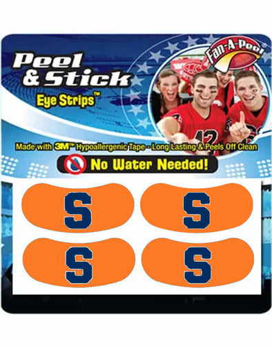Fan-A-Peel Syracuse Game Faces Temporary Tattoo Eye Strips
