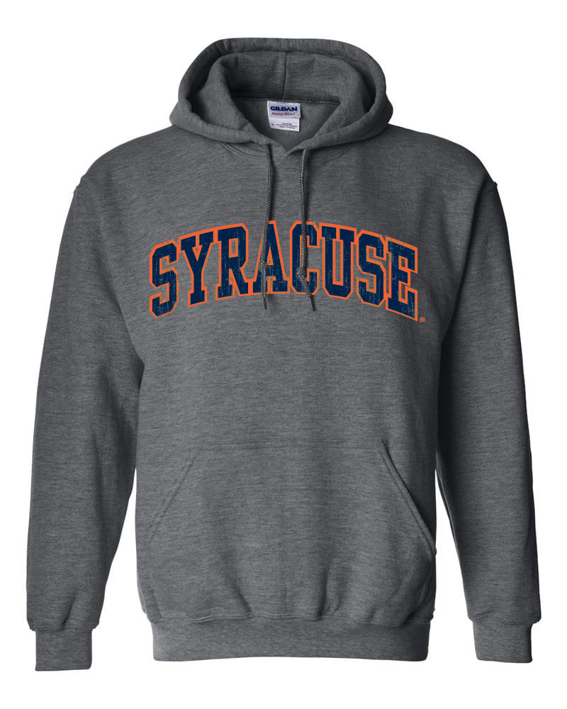 Distressed Syracuse Hoodie – The Original Manny's Syracuse Team Shop