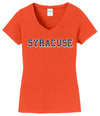Port & Company Women's Distressed Syracuse V-Neck