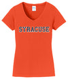 Port & Company Women's Distressed Syracuse V-Neck