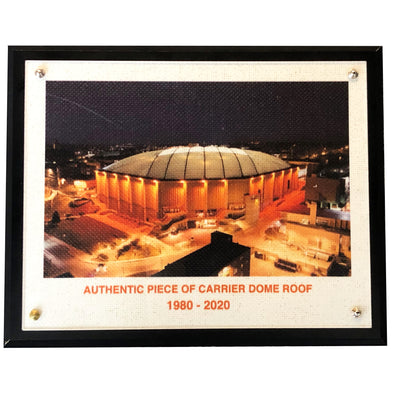 Authentic 8x10 Syracuse Carrier Dome Roof Plaque With Night Time Image