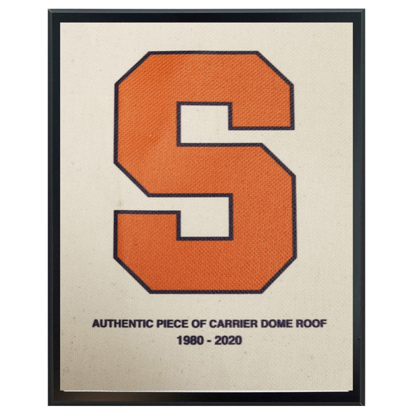 Authentic 5x7 Syracuse Carrier Dome Roof Plaque with Block S Logo Imprinted